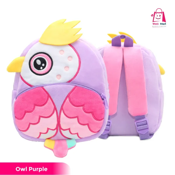 Owl Purple Face Baby Bagpack